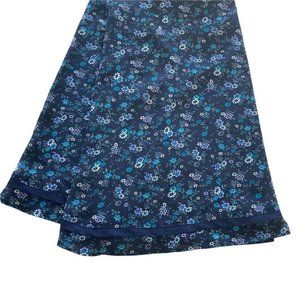Prairie Skirt Homemade  Reversible Midi Blue Floral Cottagecore